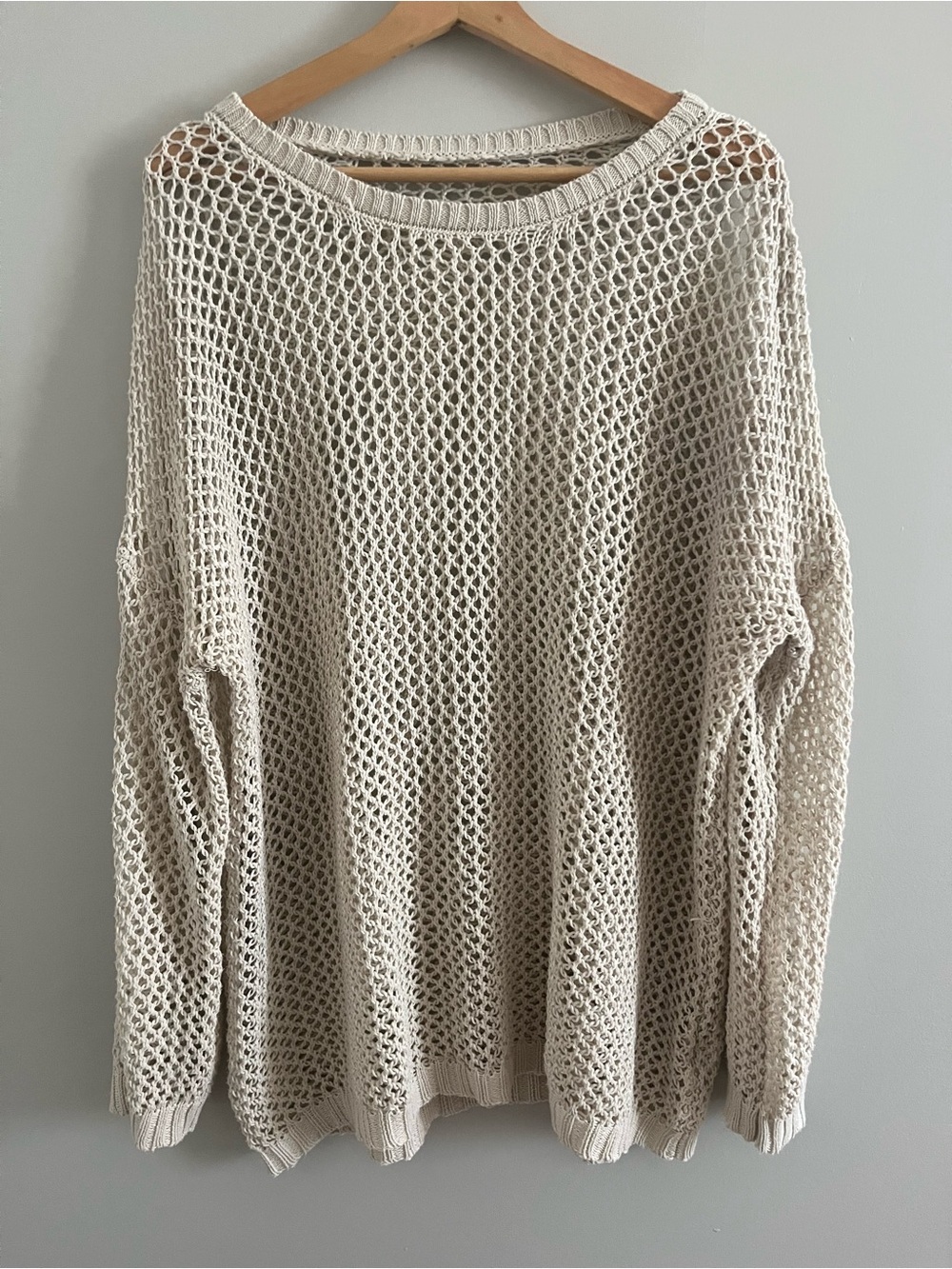 Knit Cream Oversized Sweater